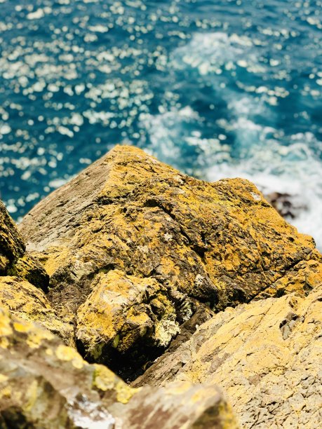 航拍大海沙滩浪花背景素材