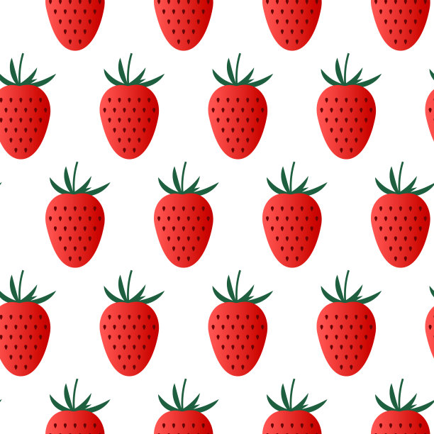 白草莓包装插画