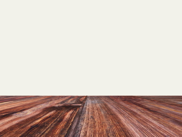 平视角,空的,木镶板