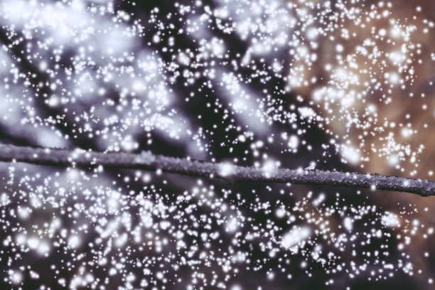 雪天抽象风景