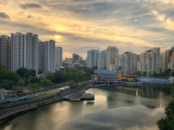 新加坡天际线建筑物