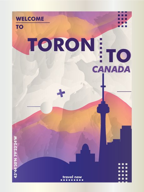 多伦多旅游海报景点
