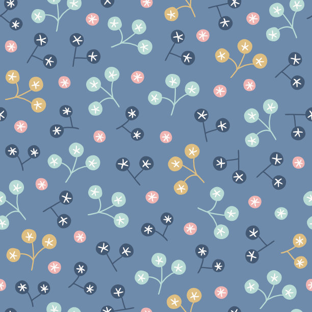布匹面料可爱图案纹理