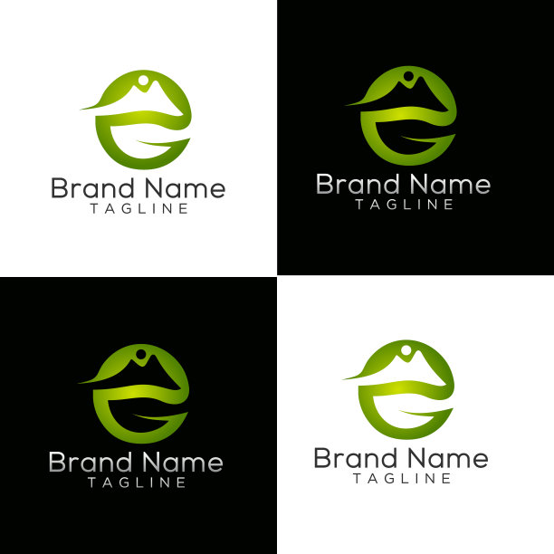 环保公司logo绿叶