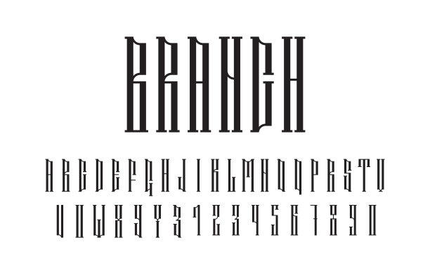 连笔字体