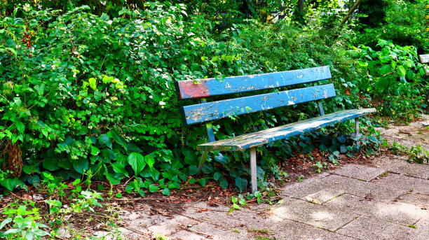 公园老式长椅