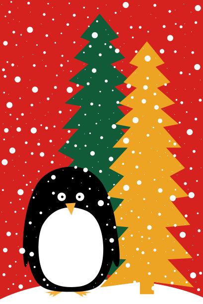 冬季圣诞海报贺卡底图背景