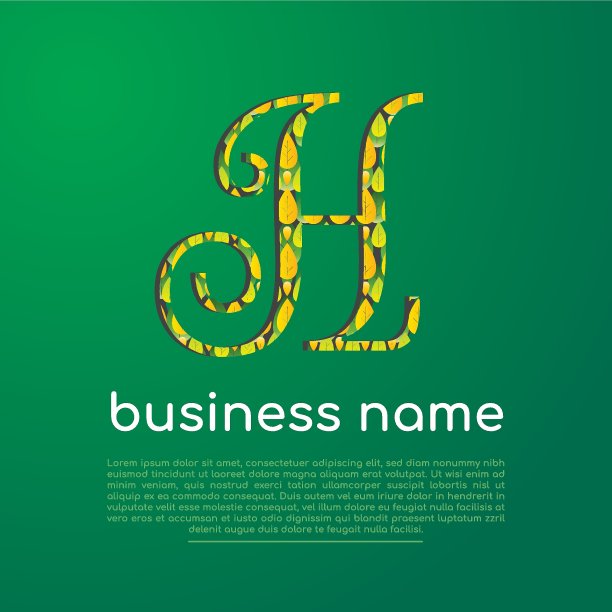 h字母,logo设计