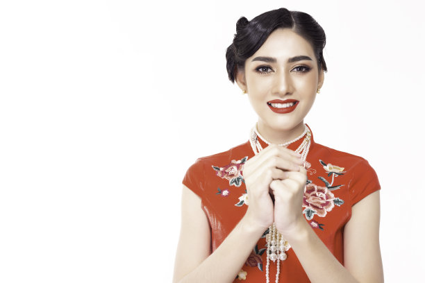 传统节日东方女性服饰