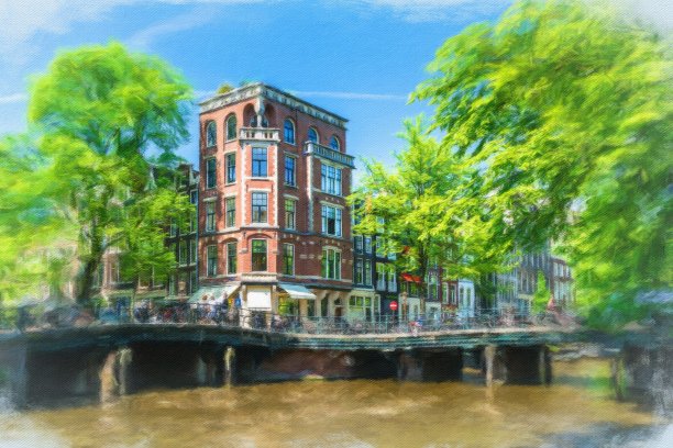 油画笔刷背景