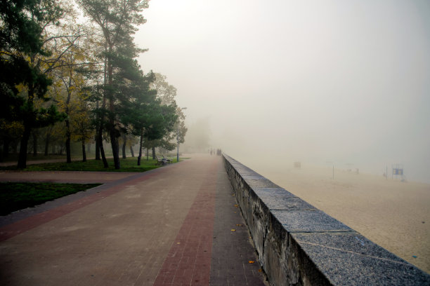 大雾街景