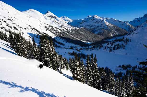 滑雪场,雪,山,冬天,滑雪