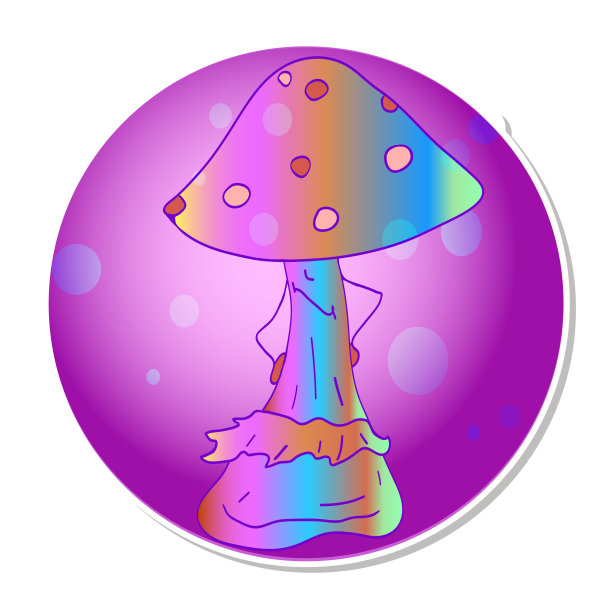 紫色梦幻气泡泡泡背景