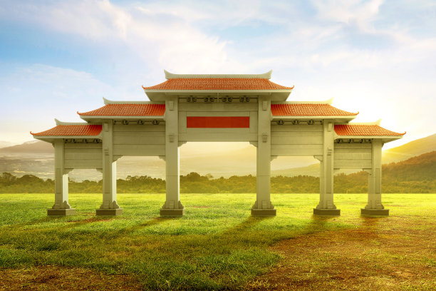 中式门口