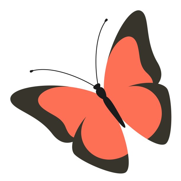 蝴蝶logo,创意logo