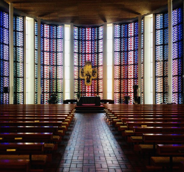 彩色教堂玻璃