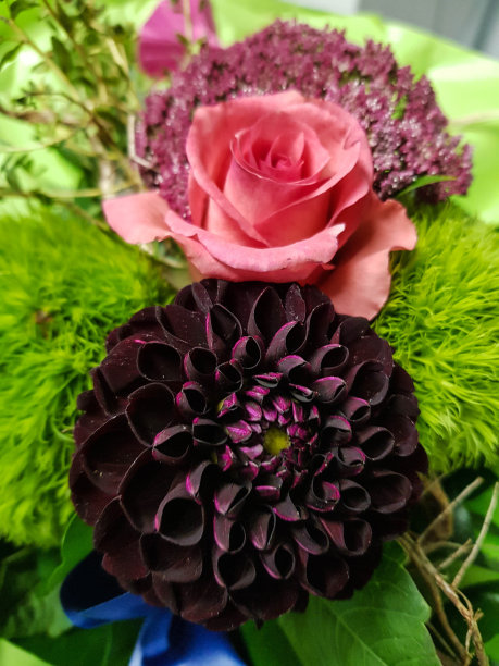 紫色婚礼花艺