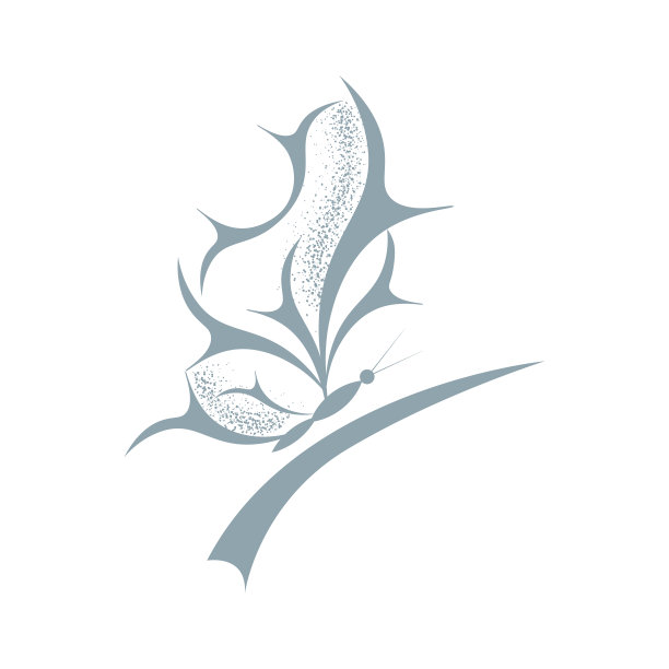蝴蝶logo,创意logo