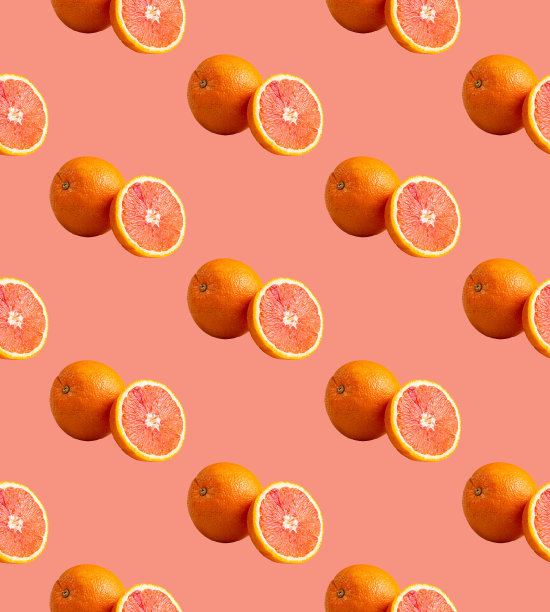 夏橙背景棚拍