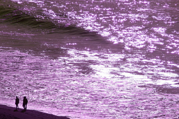 紫红色波纹纹理