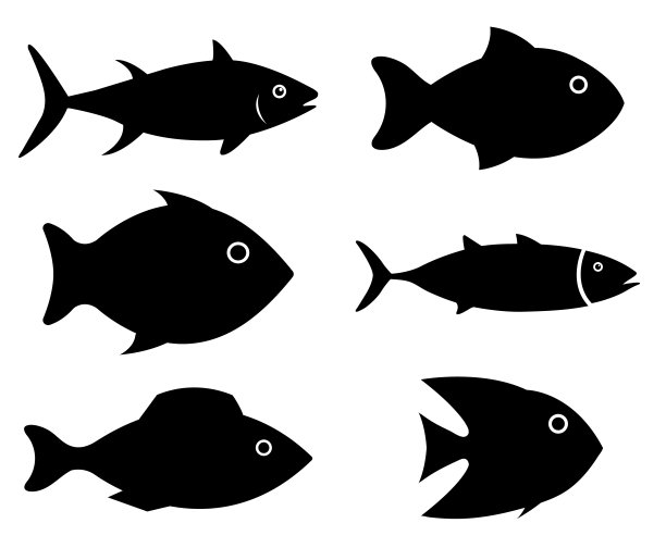 可爱鱼标志设计