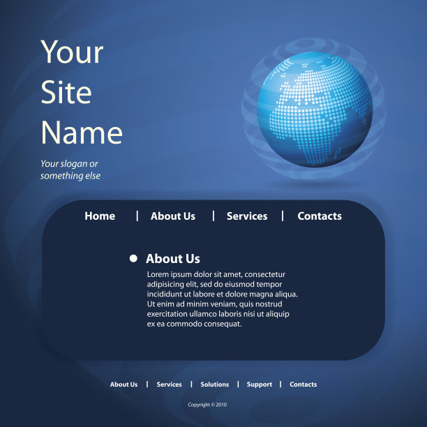 网站首页设计模板