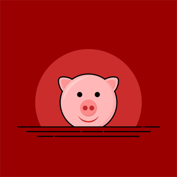 卡通猪logo