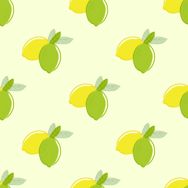 水果图案 柠檬印花