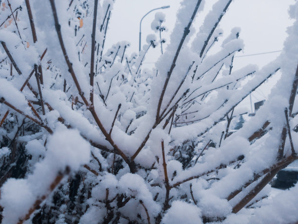 雪天抽象风景