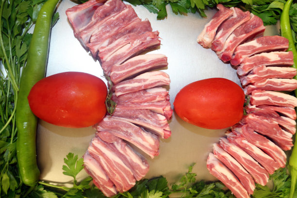 腰肉,蔬菜,牛排