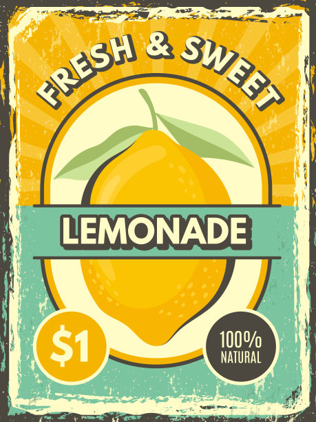 柠檬水饮品海报