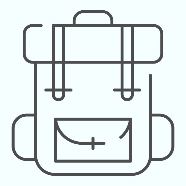 休闲背包logo