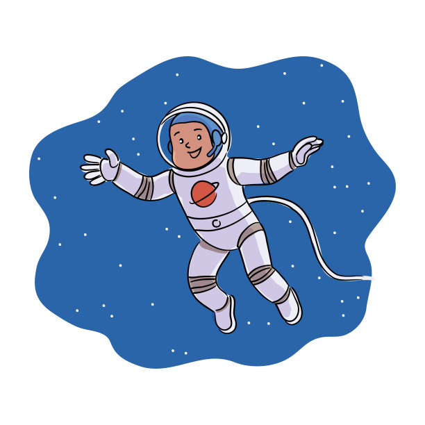 太空人物卡通图