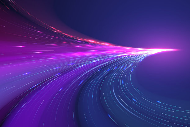 炫彩动感光线抽象背景图