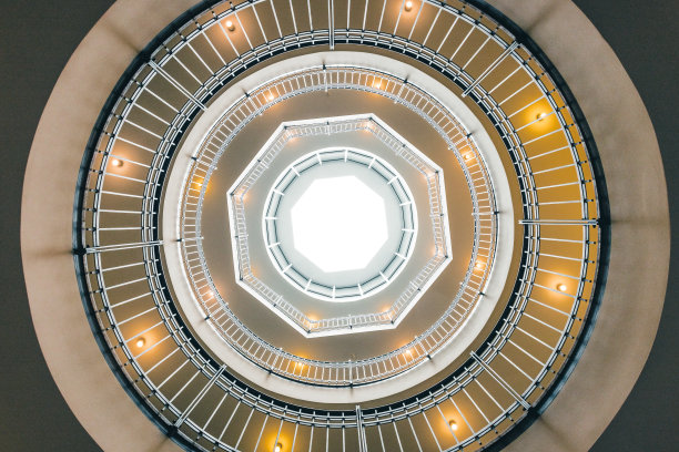 精美复古风圆形几何花纹