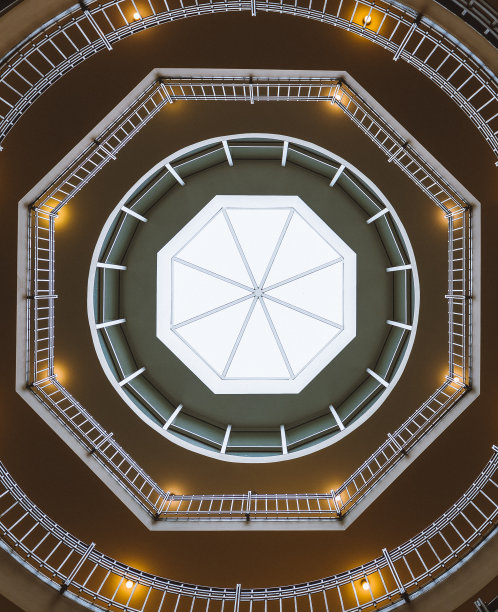 精美复古风圆形几何花纹