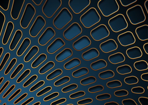 金色抽象格子纹