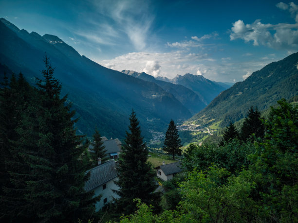 瑞士因特拉肯自然风光