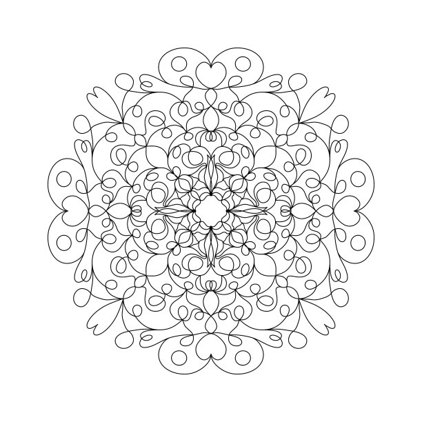 3d立体圈圈花卉装饰画