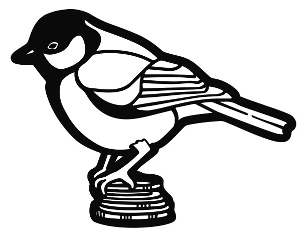 鸟简笔画 鸟儿标志logo