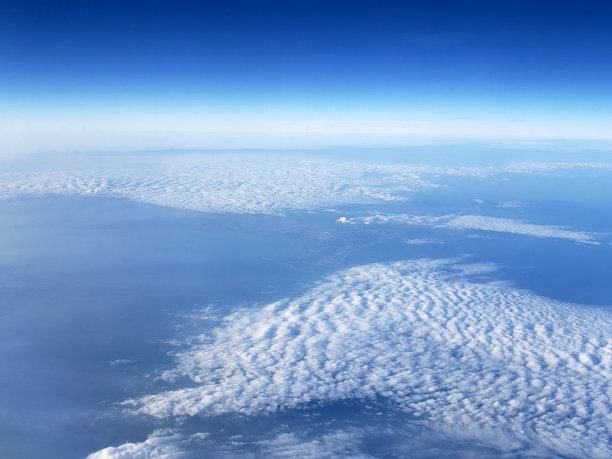 云朵飞机背景