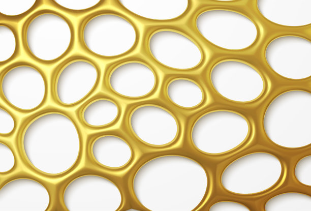 金色抽象格子纹