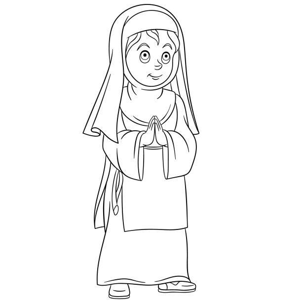 线描女子