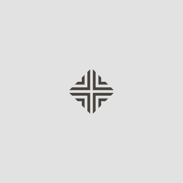 方型简约大气logo设计