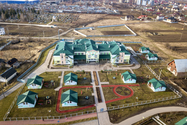 学校鸟瞰图