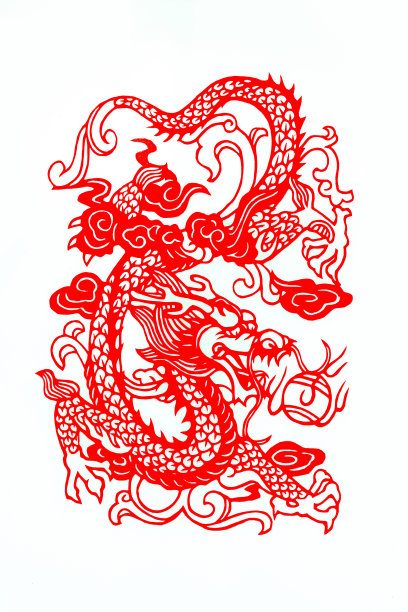 中国龙凤插画