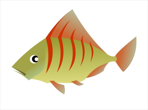 海鱼插画