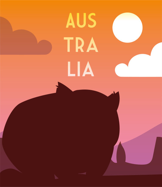 澳大利亚画册旅游海报