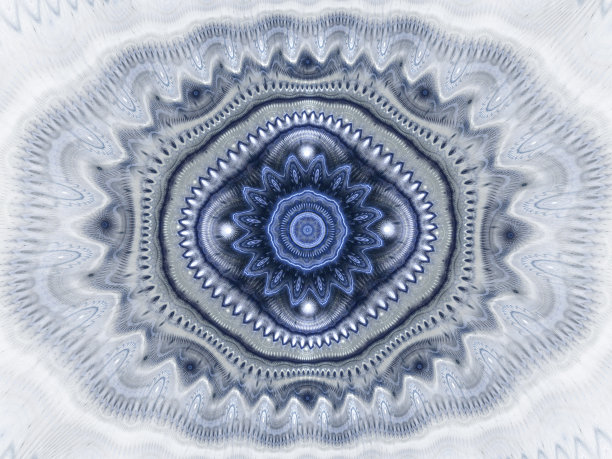 精美复古风圆形几何花纹