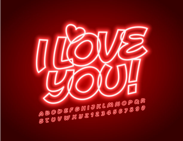 爱心标志字母logo